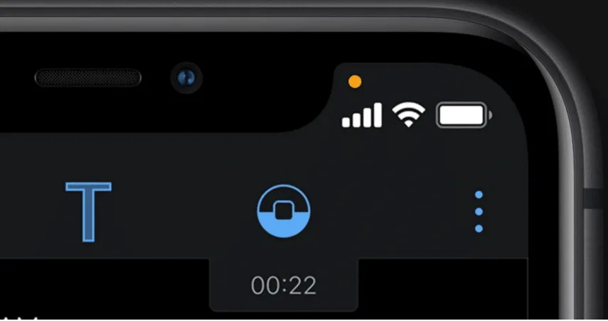 На iPhone горить оранжева точка: що це означає і що робити