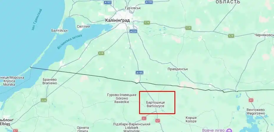 Вчора у Польщі знайшли розвідувальний дрон на кордоні з Калінінградською областю рф
